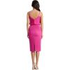 imageDress the Population Womens Alondra Blouson Tank Pencil Skirt Midi DressBright Fuchsia