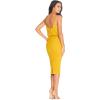 imageDress the Population Womens Alondra Blouson Tank Pencil Skirt Midi DressMarigold