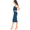imageDress the Population Womens Alondra Blouson Tank Pencil Skirt Midi DressPeacock Blue