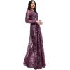 imageDress the Population Womens Ava Fit and Flare Maxi DressDeep Plum Multi