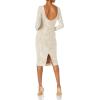 imageDress the Population Womens BodyconSpecial Occasion DressOff White  Susanna