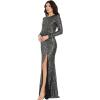 imageDress the Population Womens Mischa Bodycon Maxi DressGunmetal