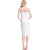 imageDress the Population Womens Rory Sleeveless Stretch Midi Sheath Dress with FringeOffwhite