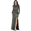 imageDress the Population Womens Mischa Bodycon Maxi DressGunmetal