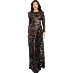 imageDress the Population Womens Ava Fit and Flare Maxi DressBlacknude