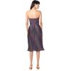 imageDRESS THE POPULATION Womens Rosalie Strapless Fit ampamp Flare Pleated Party DressMetallic Cobalt Multi