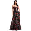 imageDress the Population Womens Daven Fit and Flare Maxi DressRouge Multi