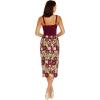imageDress the Population Womens Ellina Bodycon Midi DressBurgundy Multi