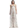 imageDress the Population Womens Daven Fit and Flare Maxi DressGold Multi