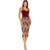 imageDress the Population Womens Ellina Bodycon Midi DressBurgundy Multi
