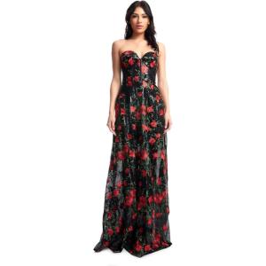 imageDress the Population Womens Daven Fit and Flare Maxi DressRouge Multi