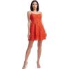 imageDress The Population Womens Ayla Fit and Flare Mini DressRed