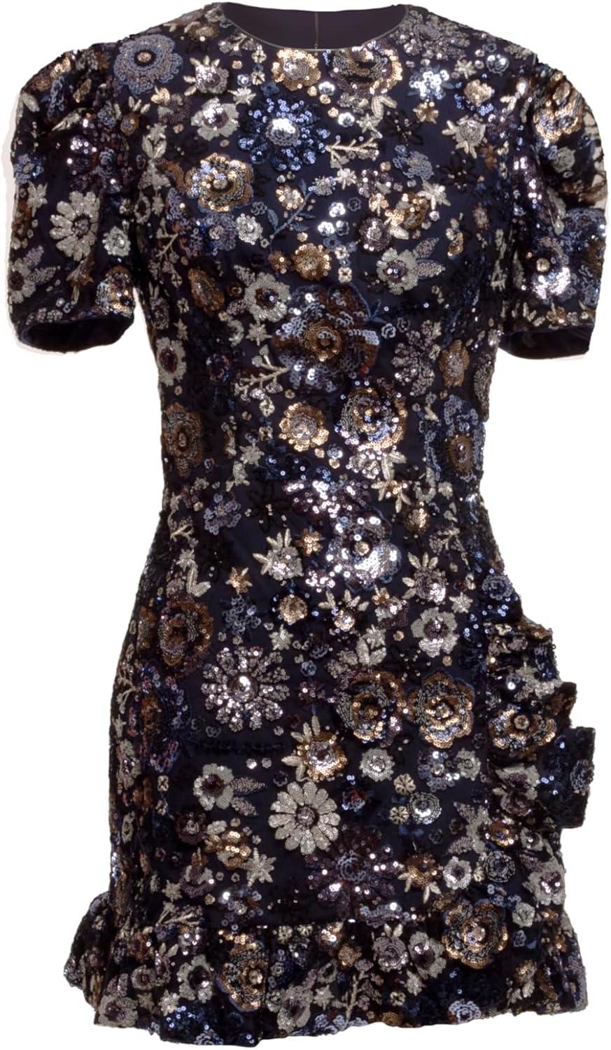 imageDress The Population Womens Brittany Bodycon Mini DressNavy Multi