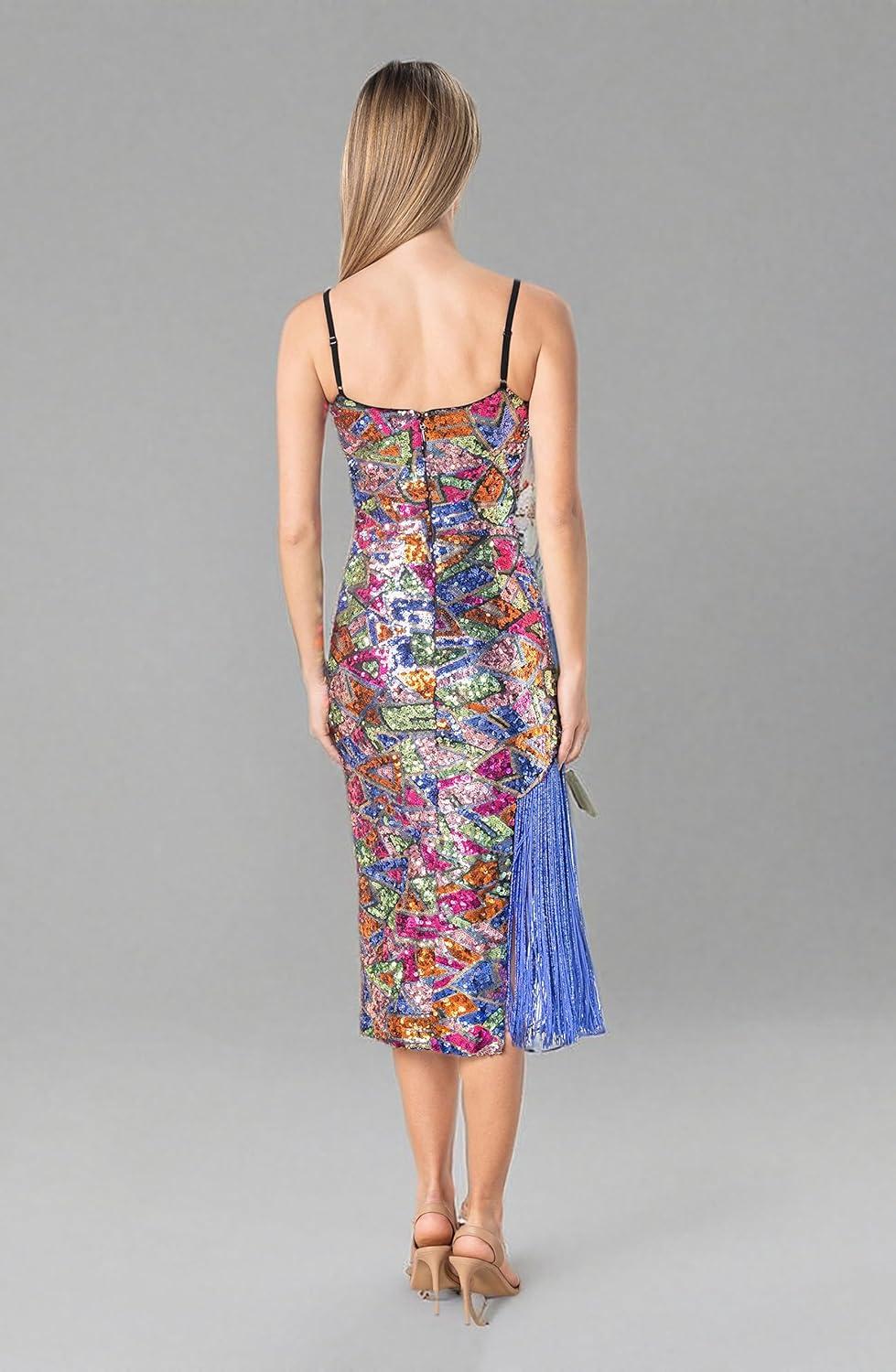 imageDress The Population Womens Rory Bodycon Midi DressWisteria Multi