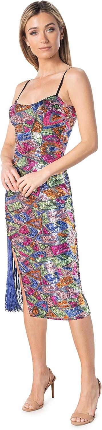 imageDress The Population Womens Rory Bodycon Midi DressWisteria Multi
