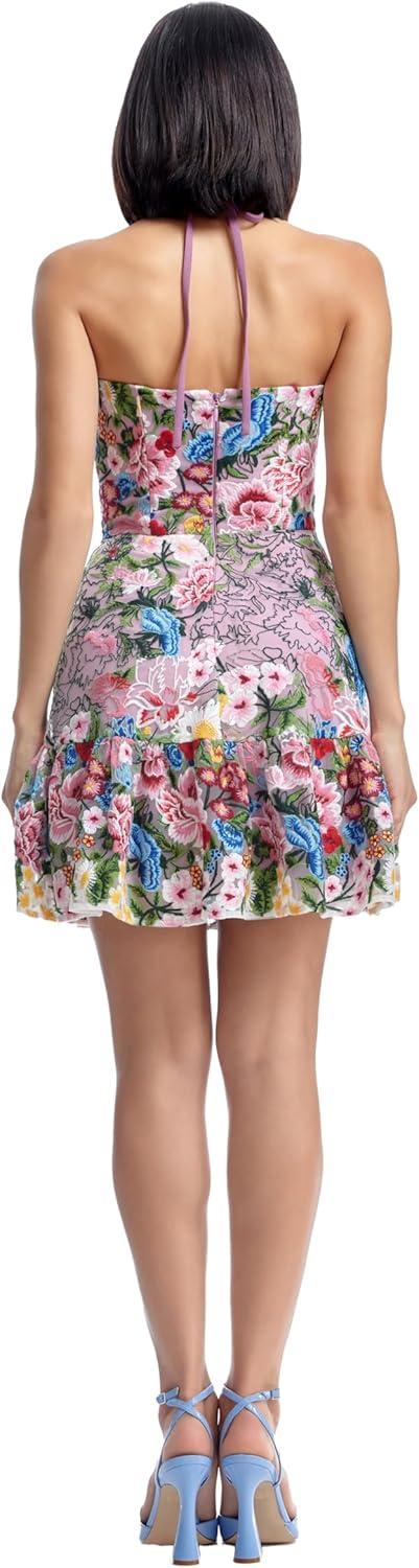 imageDress The Population Womens Trixie Fit and Flare Mini DressBlush Multi