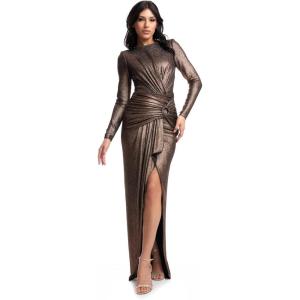 imageDress The Population Womens Romera Shift Maxi DressBronze