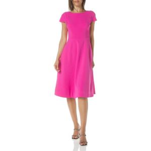 imageDress The Population Womens Livia Midi High DressBright Fuchsia