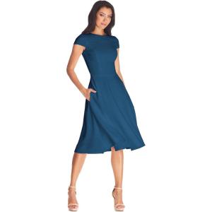 imageDress The Population Womens Livia Midi High DressPeacock Blue