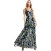 imageDress The Population Womens Ariyah Fit and Flare Maxi DressBlack Multi