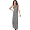 imageDress The Population Womens Kienna Fit and Flare Floor Length DressSilver