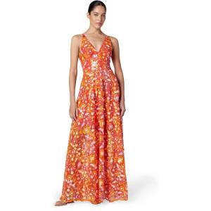 imageDress The Population Womens Ariyah Fit and Flare Maxi DressPoppy Multi