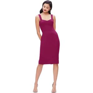 imageDress The Population Womens Nicole Sweetheart Neck Bodycon Midi DressDark Magenta