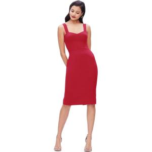 imageDress The Population Womens Nicole Sweetheart Neck Bodycon Midi DressGarnet
