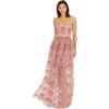 image:imageDress The Population Womens Audrina Fit and Flare Maxi DressMauve Multi