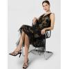 image:imageCourtney Sequin Overlay DressBlacknude