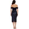 image:imageDress The Population Womens Bailey Bodycon Midi DressMidnight Blue
