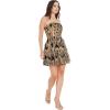 image:imageDress The Population Womens Callie Fit and Flare Mini DressGoldblack