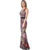 image:imageDress The Population Womens Camden Mermaid Maxi DressRouge Multi