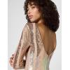 image:imageDress The Population Womens Emery Long Sleeve Stretch Sequin Midi Sheath Ddr147Blush Multi