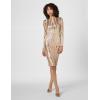 image:imageDress The Population Womens Emery Long Sleeve Stretch Sequin Midi Sheath Ddr147Blush Multi