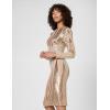 image:imageDress The Population Womens Emery Long Sleeve Stretch Sequin Midi Sheath Ddr147Blush Multi