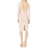 image:imageDress The Population Womens Emery Long Sleeve Stretch Sequin Midi Sheath Ddr147PeachNude