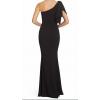 image:imageDress The Population Womens Georgina One Shoulder Bow Detail Trumpet Gown Long DressBlack