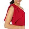 image:imageDress The Population Womens Georgina One Shoulder Bow Detail Trumpet Gown Long DressGarnet