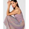 image:imageDress The Population Womens Haley Fit and Flare Midi DressBright Magenta Multi