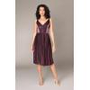 image:imageDress The Population Womens Haley Fit and Flare Midi DressFuchsia Multi