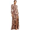 image:imageDress The Population Womens Joni Mermaid Maxi DressMocha Multi