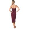 image:imageDress The Population Womens LIV Bodycon Midi DressBurgundy