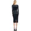 image:imageDress The Population Womens Pamela Bodycon Midi DressBlack