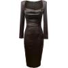 image:imageDress The Population Womens Pamela Bodycon Midi DressMocha