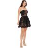 image:imageDress The Population Womens Sasha Fit and Flare Mini DressBlacknude