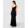 image:imageDress the Population Womens Amy Asymmetrical Neckline Sleeveless High Slit Maxi DressBlack