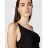 image:imageDress the Population Womens Amy Asymmetrical Neckline Sleeveless High Slit Maxi DressBlack