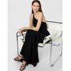 image:imageDress the Population Womens Amy Asymmetrical Neckline Sleeveless High Slit Maxi DressBlack