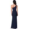 image:imageDress the Population Womens Amy Asymmetrical Neckline Sleeveless High Slit Maxi DressMidnight Blue